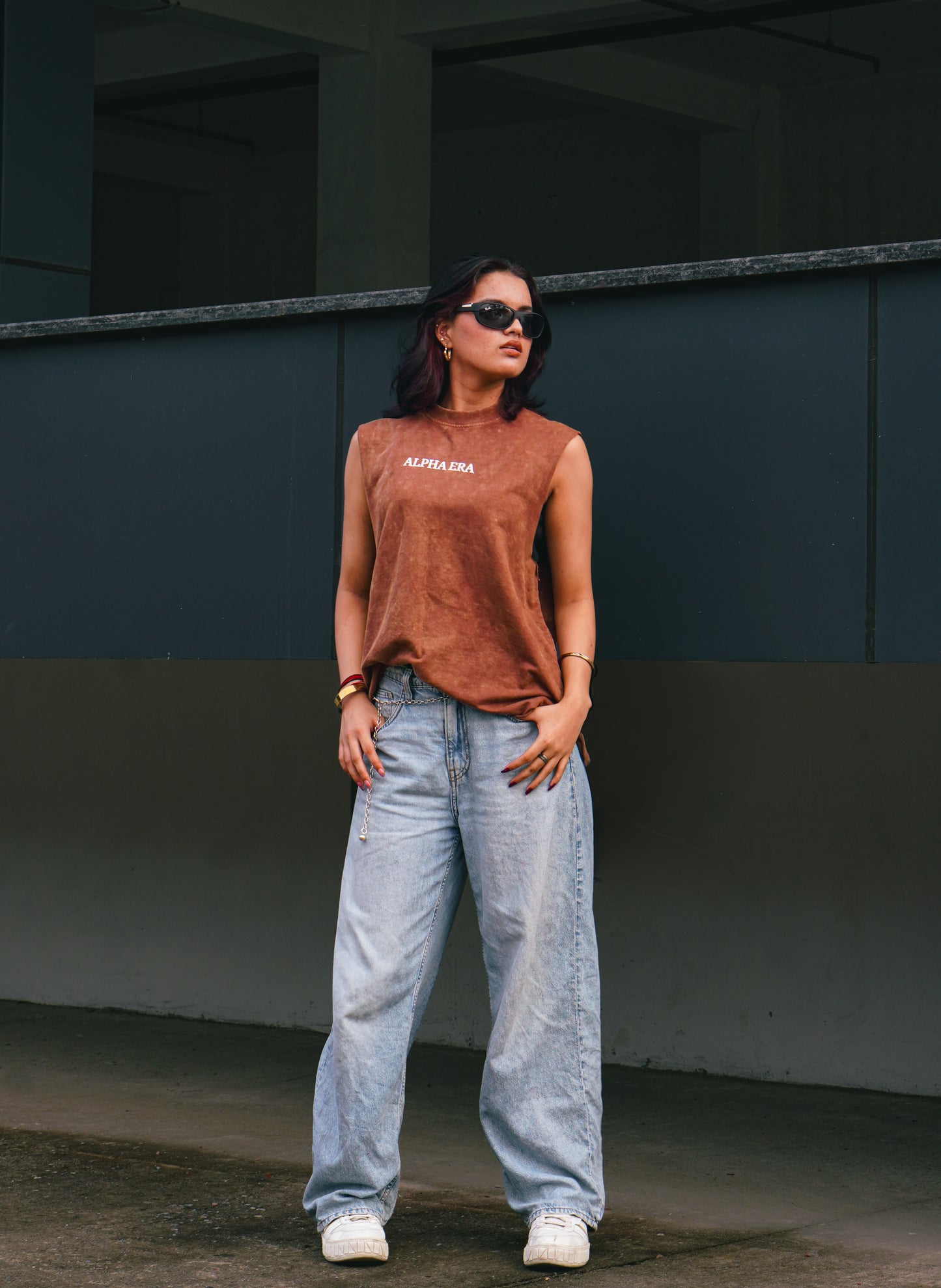 BURNT EARTH TANK TOP