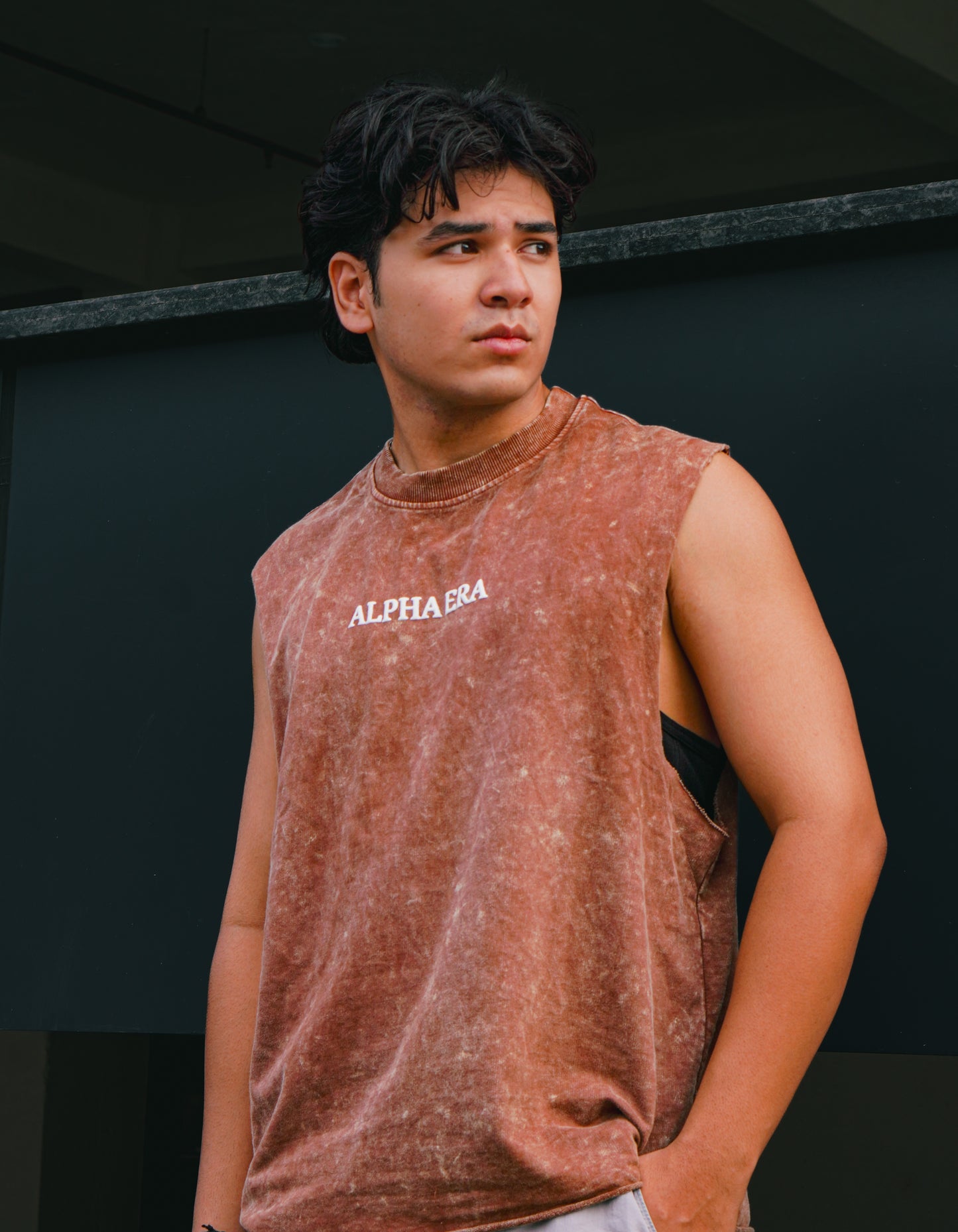 BURNT EARTH TANK TOP